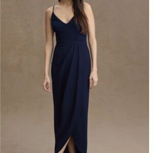BHLDN Midnight Blue Midi Dress